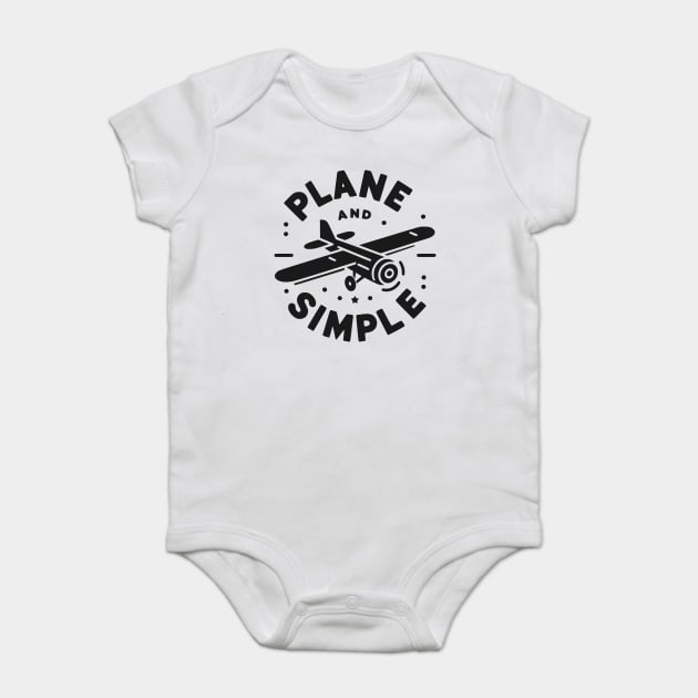 Plane and Simple Baby Bodysuit by Frank Ring